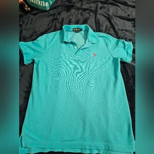 Polo Assn  Ralph Lauren Polo Shirt Men's  Large Blue Embroidered Pony.